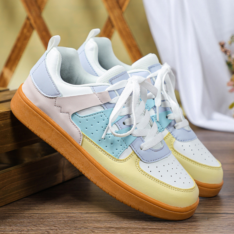 Sportske casual tenisice, korejskog stila s debelim potplatom, prozračni PU gornji dio, EVA uložak, TPR potplat, visina pete 3-5 cm, unisex