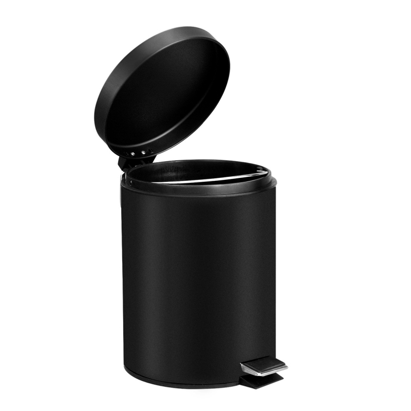 Orunzhe 3L okrúhly kôš na odpadky s pedálnym otvorením a viečkom, kov a PP