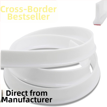 Silikónová tesniaca páska do kúpeľne, mäkký silikón, samolepiaca, vodoodpudzujúca bariéra pre suché a mokré rozdelenie