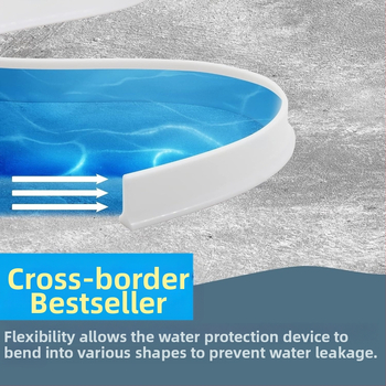 Silikónová tesniaca páska do kúpeľne, mäkký silikón, samolepiaca, vodoodpudzujúca bariéra pre suché a mokré rozdelenie