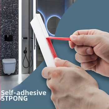 Silikónová tesniaca páska do kúpeľne, mäkký silikón, samolepiaca, vodoodpudzujúca bariéra pre suché a mokré rozdelenie