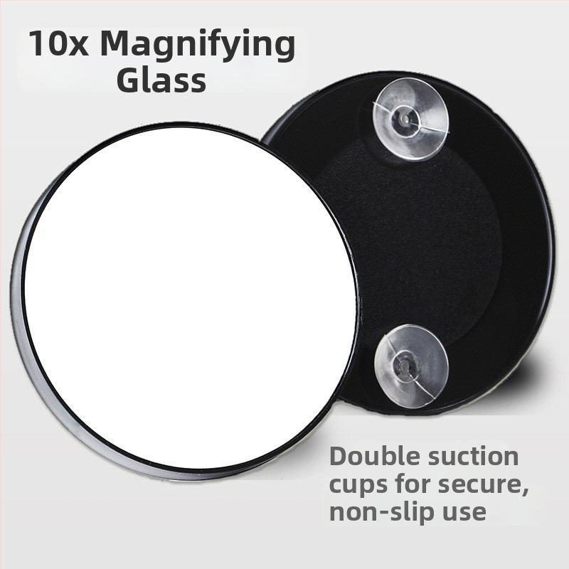 Makiažo veidrodėlis su ABS rėmu, aliuminio veidrodėlis, trilypis sulankstomas dizainas, ištraukiamas kabliukas, logotipas atspausdintas