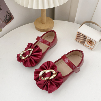 Hercegnő-stílusú lánycipők mikroszálas felsőrésszel, gumí talppal, Velcro-zárás, alacsony profilú, 7–16 éves lányoknak, tavasz–őszi viseletre