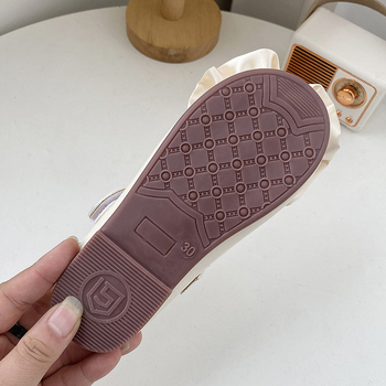 Hercegnő-stílusú lánycipők mikroszálas felsőrésszel, gumí talppal, Velcro-zárás, alacsony profilú, 7–16 éves lányoknak, tavasz–őszi viseletre