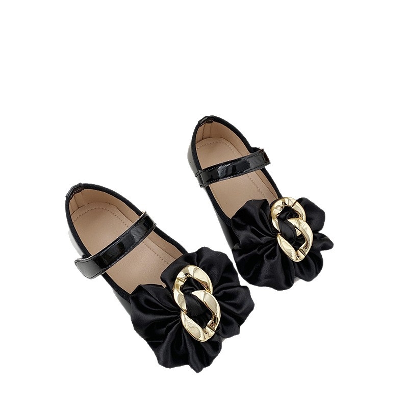 Hercegnő-stílusú lánycipők mikroszálas felsőrésszel, gumí talppal, Velcro-zárás, alacsony profilú, 7–16 éves lányoknak, tavasz–őszi viseletre