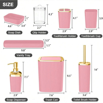 Sada doplnkov do kúpeľne - Nový štýl; Kód produktu SH102127251; Nie je dovážané; Exkluzívny dodávateľ cez hranice: Áno