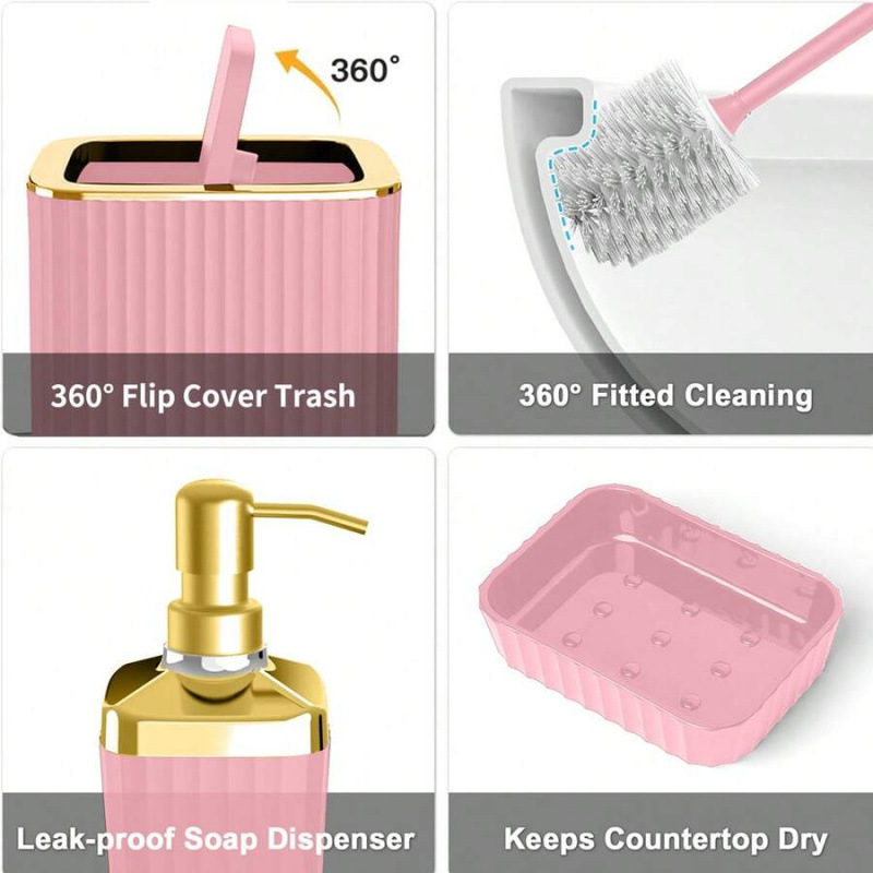 Sada doplnkov do kúpeľne - Nový štýl; Kód produktu SH102127251; Nie je dovážané; Exkluzívny dodávateľ cez hranice: Áno