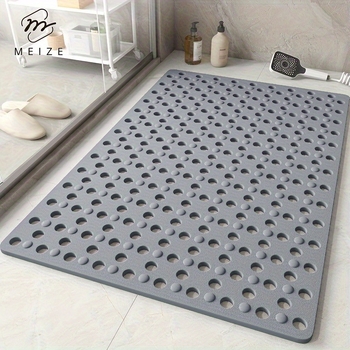 Fürdőszobai csúszásmentes szőnyeg, PVC anyag, szövött kivitel, négyzet formájú, modern egyszerű stílus