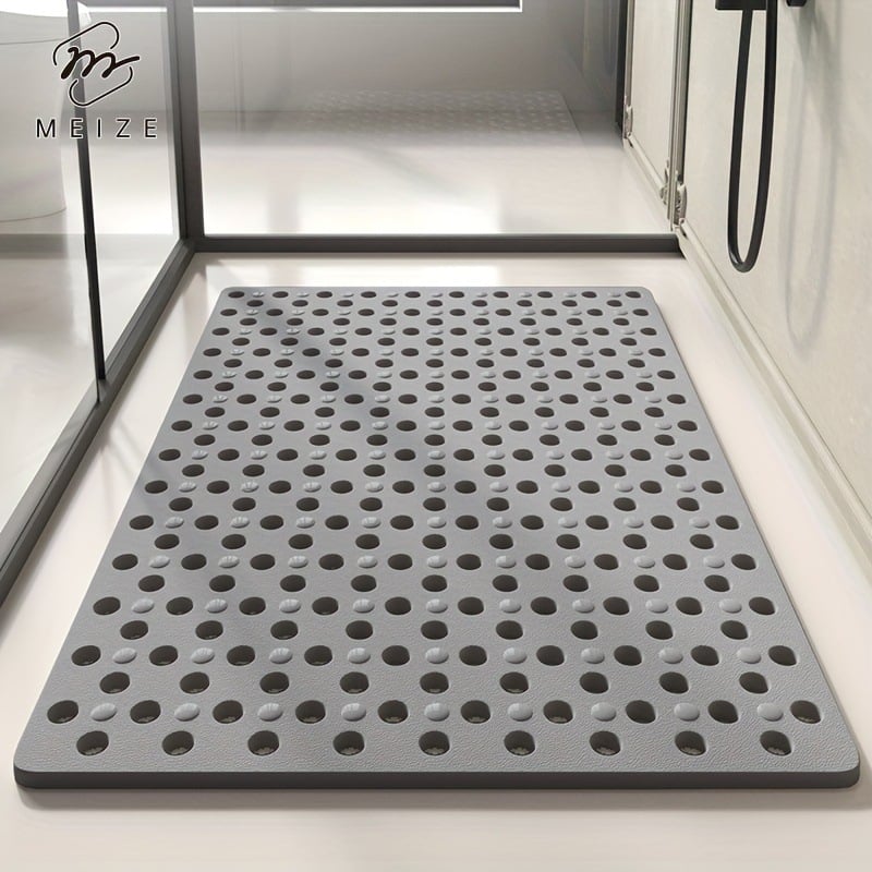 Fürdőszobai csúszásmentes szőnyeg, PVC anyag, szövött kivitel, négyzet formájú, modern egyszerű stílus