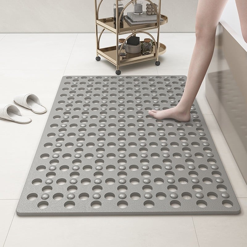 Fürdőszobai csúszásmentes szőnyeg, PVC anyag, szövött kivitel, négyzet formájú, modern egyszerű stílus
