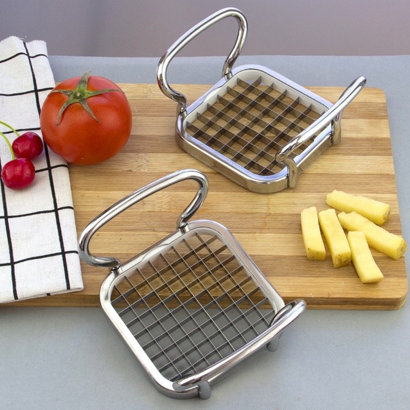 Krájač na zemiaky, hranolky a zeleninu s ručnou tlačou, nerezová oceľ, model ZF-I012-3, k dispozícii prispôsobenie