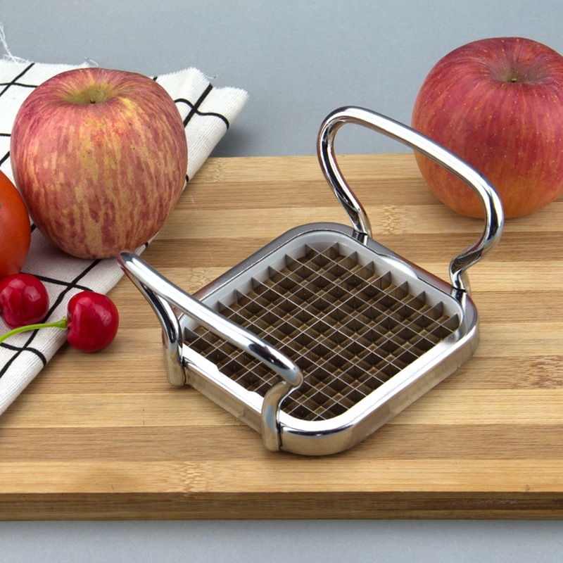 Krájač na zemiaky, hranolky a zeleninu s ručnou tlačou, nerezová oceľ, model ZF-I012-3, k dispozícii prispôsobenie