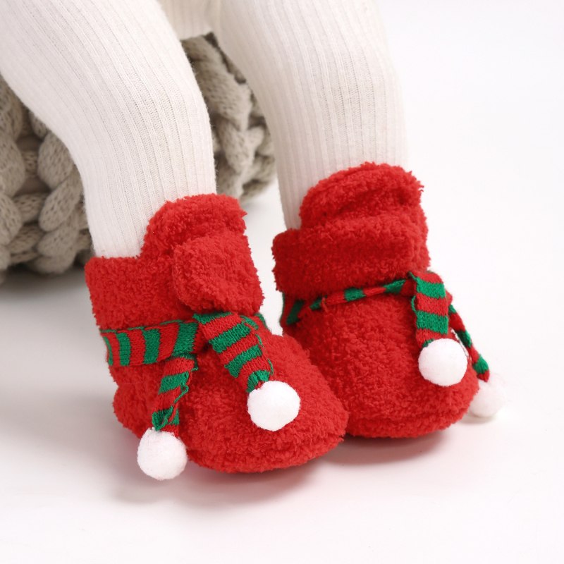 Cipele za djecu - unisex, Velcro zatvarač, visok gornji dio od velura, toplo za zimu
