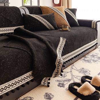 Диванова възглавница Chenille, за триседелен диван, модерен луксозен стил, дизайн: калъф за възглавница, категория: калъф за прах/калъф за диван