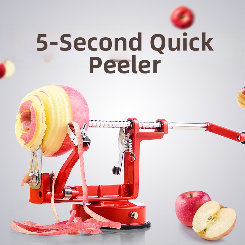 Rokas darbīgs trīs-in-viens ābolu un augļu mizojējs, materiāli: alumīnija sakausējums, elektroplakēts dzelzs un nerūsējošs tērauds, 24 gab. kastē