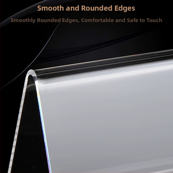 Štít s menom študenta s V-tvarným trojuholníkom pre miesto sedenia (akryl; výstavná stojan; stolný displej)