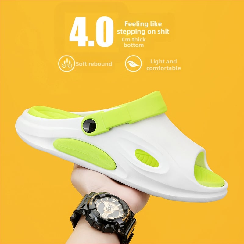 Pánske flip-flopy, EVA vrchná časť a podrážka, protišmykové, hrubá podrážka, voľný štýl (EVA vrchná; EVA podrážka; protišmyk; hrubá podrážka) Jar 2023