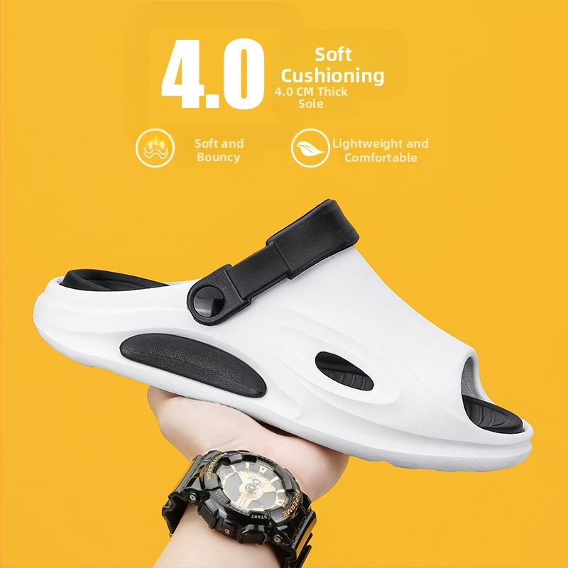 Pánske flip-flopy, EVA vrchná časť a podrážka, protišmykové, hrubá podrážka, voľný štýl (EVA vrchná; EVA podrážka; protišmyk; hrubá podrážka) Jar 2023