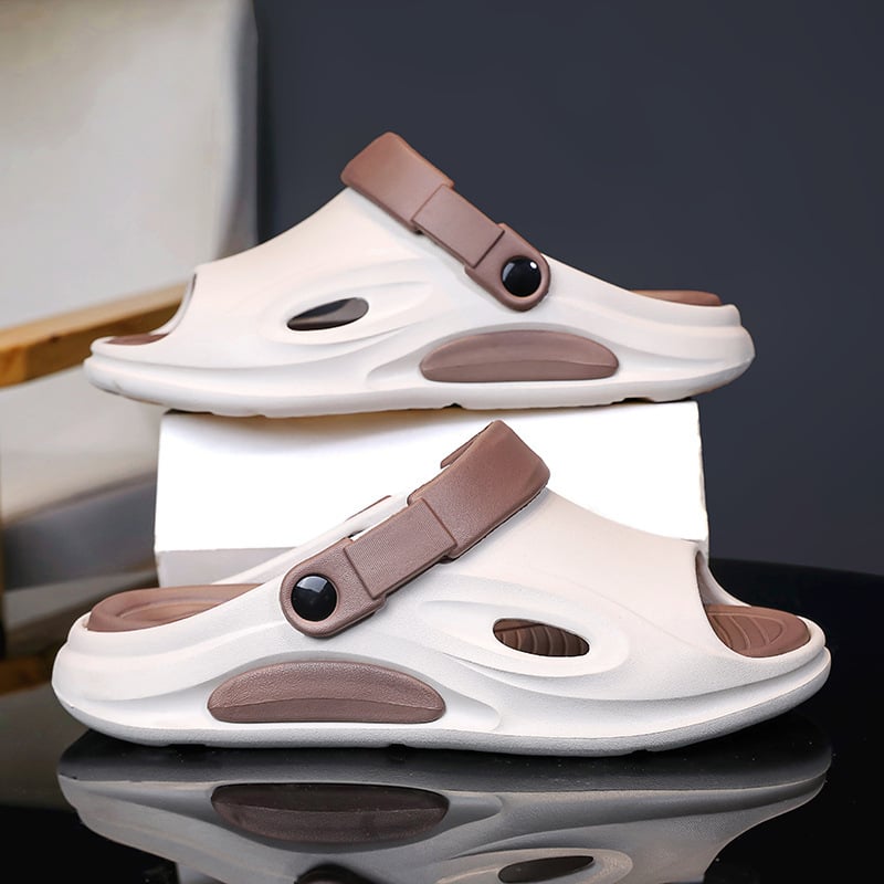 Pánske flip-flopy, EVA vrchná časť a podrážka, protišmykové, hrubá podrážka, voľný štýl (EVA vrchná; EVA podrážka; protišmyk; hrubá podrážka) Jar 2023