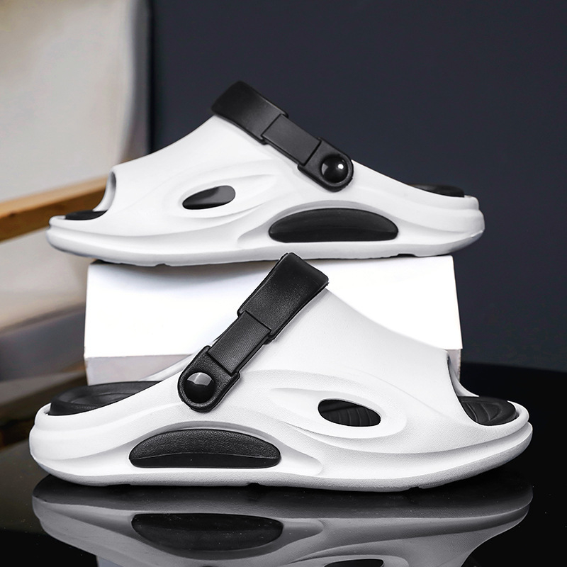 Pánske flip-flopy, EVA vrchná časť a podrážka, protišmykové, hrubá podrážka, voľný štýl (EVA vrchná; EVA podrážka; protišmyk; hrubá podrážka) Jar 2023