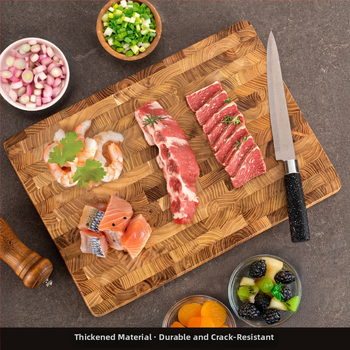 Drevená doska na krájanie – obdĺžniková, obojstranná, na domáce použitie