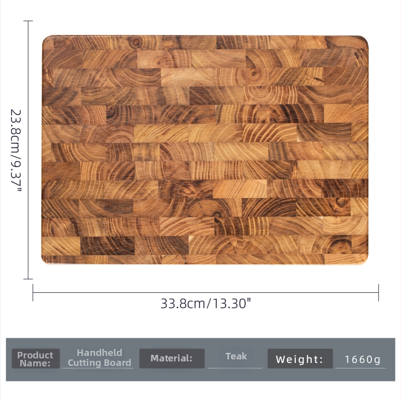 Drevená doska na krájanie – obdĺžniková, obojstranná, na domáce použitie