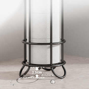 Železný podlažný držiak na papierové utierky do kuchyne a kúpeľne – bez vŕtania, držiak na rolky toaletného papiera, modely 101158/101159, moderný štýl, viacúčelový