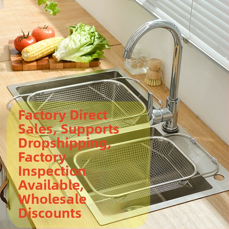 Telescopický nerezový kôš na odkvapkávanie pre drez — moderný dizajn, možnosť prispôsobenia, súkromná značka vhodná