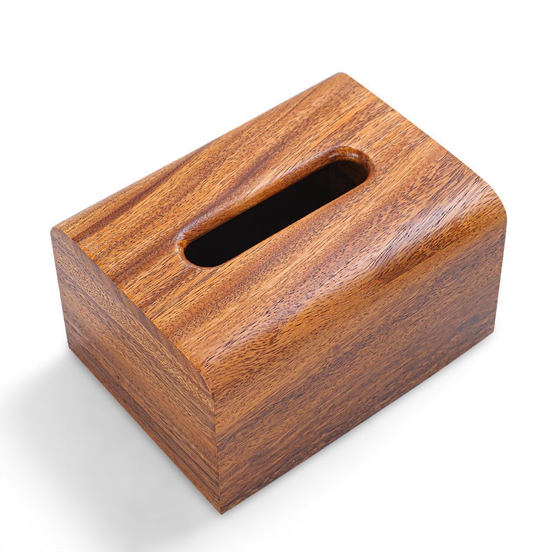 Drevená krabička na vreckovky – minimalistický štýl, s vysúvacou vreckovkou, viacúčelová, vhodná do auta, obývačky a kúpeľne