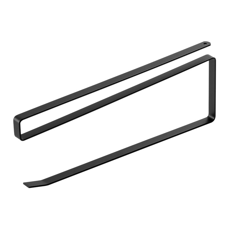 Кухненски метален държач за кърпи и парцали, стенен, мултифункционален, подвижен, без монтаж