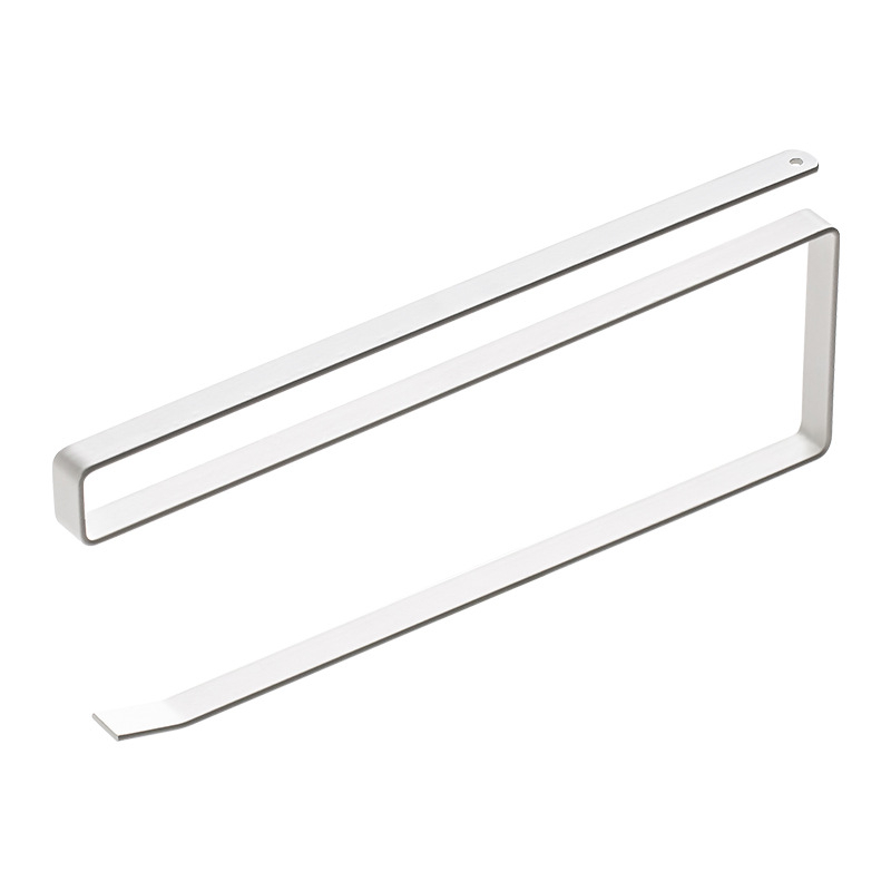 Кухненски метален държач за кърпи и парцали, стенен, мултифункционален, подвижен, без монтаж