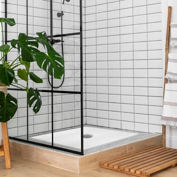PVC kupaonska prostirka s silk-loop teksturom, kvadratnog oblika, protuklizna, za pranje