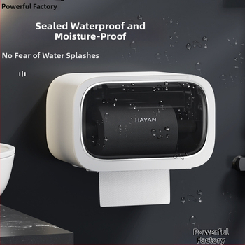 Stena montovaný zásobník toaletného papiera s vyťahovacím boxom, moderný minimalistický štýl, model elzjh03, materiály: PET panel/ram, ABS spodný plášť, magnet NdFeB, PVC valec