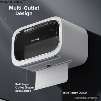 Stena montovaný zásobník toaletného papiera s vyťahovacím boxom, moderný minimalistický štýl, model elzjh03, materiály: PET panel/ram, ABS spodný plášť, magnet NdFeB, PVC valec