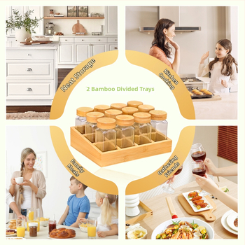 Ραφιέρα μπαχαρικών - ξύλινη, χωρίς τρύπες, μοντέρνα μινιμαλιστική γραμμή