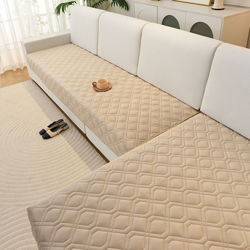 Moderna minimalistička plišana navlaka za kauč za modularne kožne sofe, protuklizna, model 2026