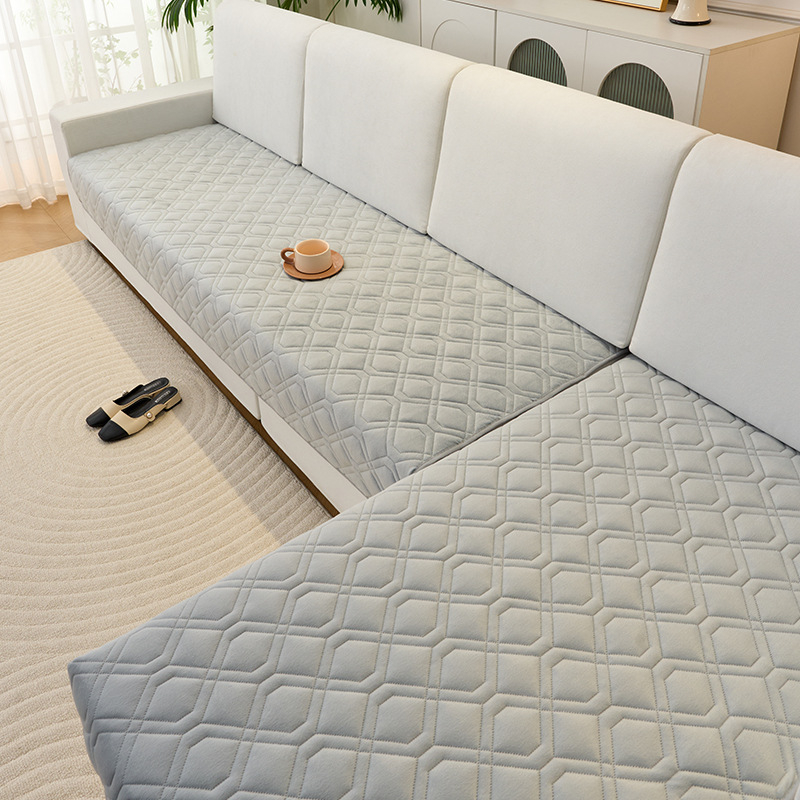 Moderna minimalistička plišana navlaka za kauč za modularne kožne sofe, protuklizna, model 2026