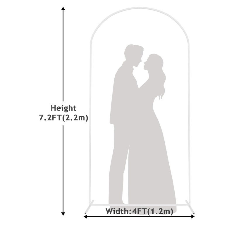 Kované železné svadobné oblúky na balóniky — kartónové balenie, prispôsobiteľné, vhodné na svadby