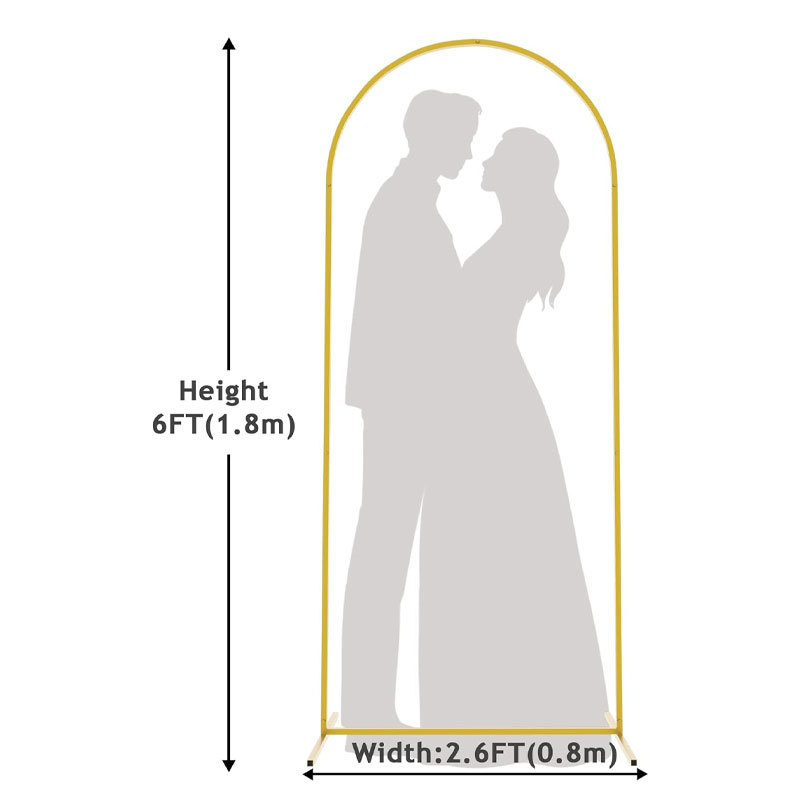 Kované železné svadobné oblúky na balóniky — kartónové balenie, prispôsobiteľné, vhodné na svadby