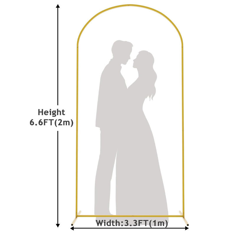 Kované železné svadobné oblúky na balóniky — kartónové balenie, prispôsobiteľné, vhodné na svadby