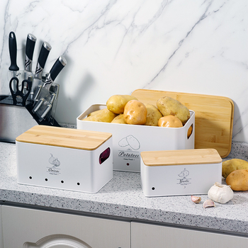 Bonai Krabička na uchovanie čerstvosti, štvorcová galvanizovaná železná nádoba na skladovanie – 4,1–5 L BN-230