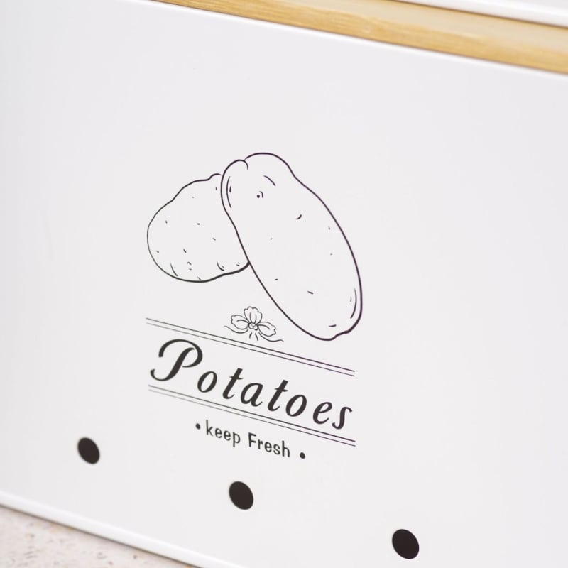 Bonai Krabička na uchovanie čerstvosti, štvorcová galvanizovaná železná nádoba na skladovanie – 4,1–5 L BN-230