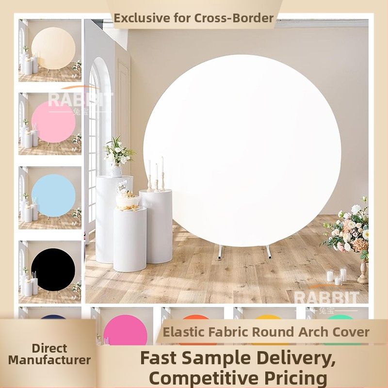 Kāzu fona loks ar dzelzs rāmi un 190 g auduma pārklājumu, drukājams dekors