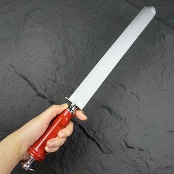 Prút na ostrovanie nožov, vysokouhlíková oceľ, ručný, pohodlný dizajn, možnosť personalizácie a tlače loga