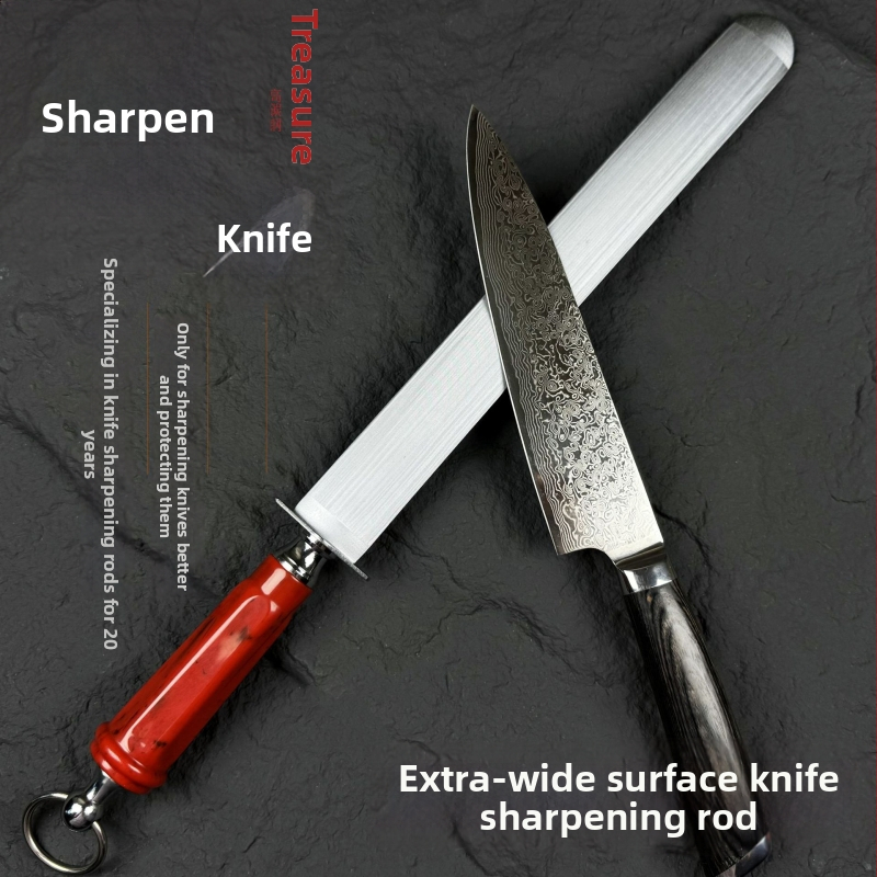 Prút na ostrovanie nožov, vysokouhlíková oceľ, ručný, pohodlný dizajn, možnosť personalizácie a tlače loga