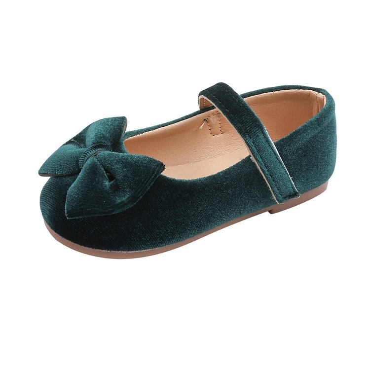 Dječje velur Mary Jane cipele, retro britanski stil, Velcro kopčanje, Ultra-fiber gornji dio, gumeni potplat, niski profil