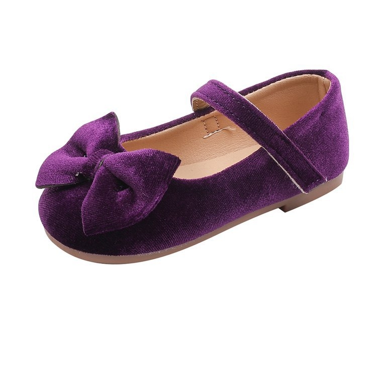 Dječje velur Mary Jane cipele, retro britanski stil, Velcro kopčanje, Ultra-fiber gornji dio, gumeni potplat, niski profil