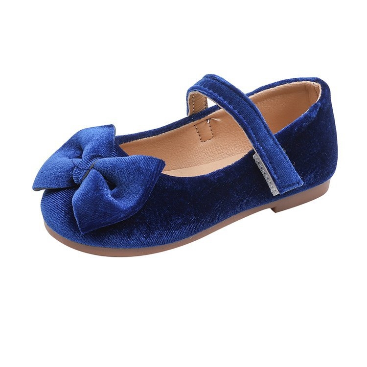 Dječje velur Mary Jane cipele, retro britanski stil, Velcro kopčanje, Ultra-fiber gornji dio, gumeni potplat, niski profil