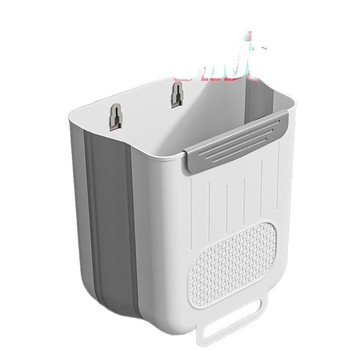 Nástenný odpadkový kôš z nerezovej ocele, skladací, bez veka, kapacita do 4 l