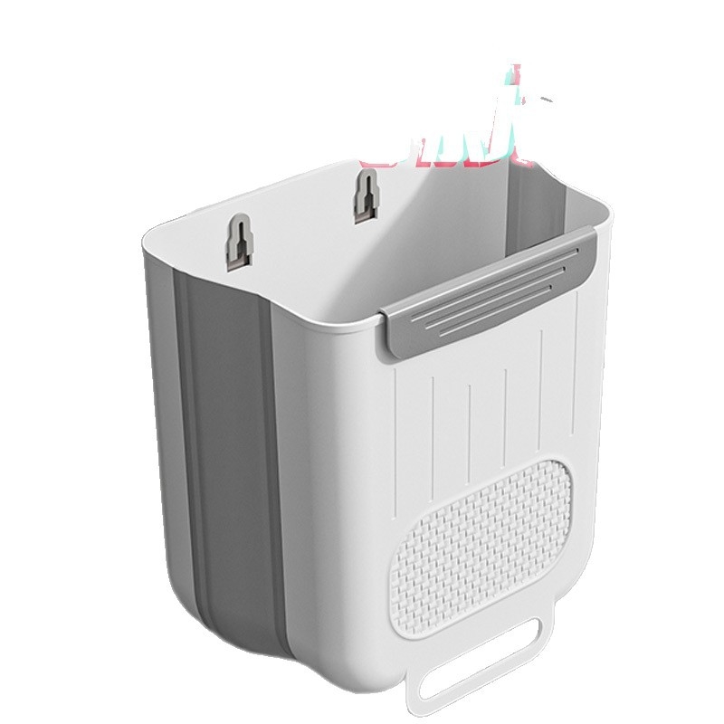 Nástenný odpadkový kôš z nerezovej ocele, skladací, bez veka, kapacita do 4 l